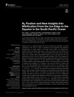 N2 Fixation and New Insights Into Nitrification From the Ice-Edge to the Equator in the South Pacific Ocean