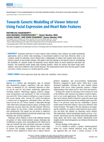 Towards Generic Modelling of Viewer Interest Using Facial Expression and Heart Rate Features