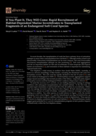 If You Plant It, They Will Come: Rapid Recruitment of Habitat-Dependent Marine Invertebrates to Transplanted Fragments of an Endangered Soft Coral Species