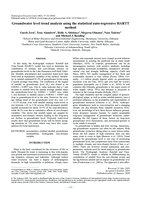 Groundwater level trend analysis using the statistical auto-regressive HARTT method