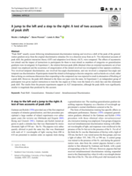 A jump to the left and a step to the right: A test of two accounts of peak shift