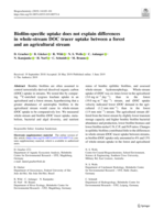 Biofilm-specific uptake does not explain differences in whole-stream DOC tracer uptake between a forest and an agricultural stream