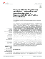 Changes in Radial Polyp Tissues of Acropora Longicyathus After Long-Term Exposure to Experimentally Elevated Nutrient Concentrations