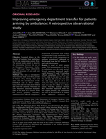 Improving emergency department transfer for patients arriving by ambulance: A retrospective observational study