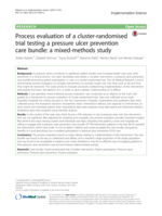 Process evaluation of a cluster-randomised trial testing a pressure ulcer prevention care bundle: a mixed-methods study