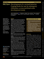 Development of a revised Jalowiec Coping Scale for use by emergency clinicians: a cross-sectional scale development study