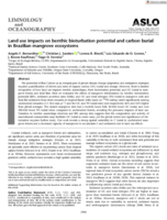 Land use impacts on benthic bioturbation potential and carbon burial in Brazilian mangrove ecosystems