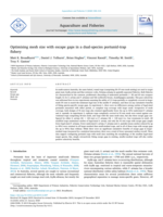 Optimising mesh size with escape gaps in a dual-species portunid-trap fishery