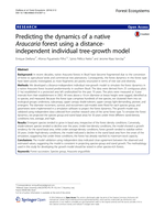 Predicting the dynamics of a native Araucaria forest using a distance-independent individual tree-growth model