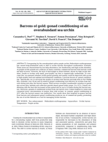 Barrens of gold: gonad conditioning of an overabundant sea urchin