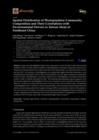 Spatial Distribution of Phytoplankton Community Composition and Their Correlations with Environmental Drivers in Taiwan Strait of Southeast China