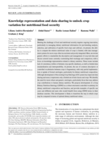 Knowledge representation and data sharing to unlock crop variation for nutritional food security