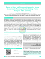 Causes of Stress and Management Approaches Among Undergraduate Pharmacy Students: Findings From a Malaysian Public University