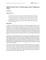 Special Issue on Learning Design Research: Mapping the terrain