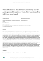 Vertical Features in Flux: Elevation, Interiority and the Anthropocene Disruption of South West Louisiana’s Five Salt Dome Land Islands