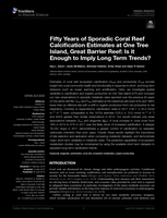 Fifty Years of Sporadic Coral Reef Calcification Estimates at One Tree Island, Great Barrier Reef: Is it Enough to Imply Long Term Trends?