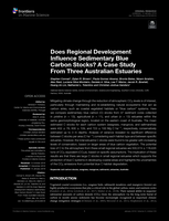 Does Regional Development Influence Sedimentary Blue Carbon Stocks? A Case Study From Three Australian Estuaries