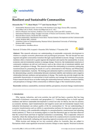 Resilient and Sustainable Communities