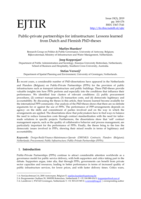Public-private partnerships for infrastructure: Lessons learned from Dutch and Flemish PhD-theses
