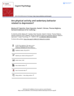 Are physical activity and sedentary behavior related to depression?