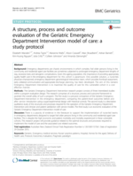 A structure, process and outcome evaluation of the Geriatric Emergency Department Intervention model of care: a study protocol