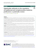 Stakeholder attitudes to the regulation of traditional and complementary medicine professions: a systematic review