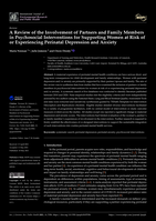 A Review of the Involvement of Partners and Family Members in Psychosocial Interventions for Supporting Women at Risk of or Experiencing Perinatal Depression and Anxiety