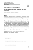 Double perspective in the Colonial present