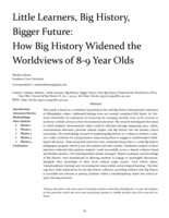 Little Learners, Big History, Bigger Future: How Big History Widened the Worldviews of 8-9 Year Olds