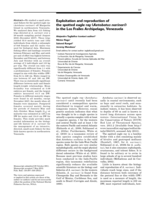 Exploitation and reproduction of the spotted eagle ray (Aetobatus narinari) in the Los Frailes Archipelago, Venezuela
