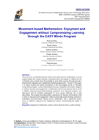 Movement-based Mathematics: Enjoyment and Engagement without Compromising Learning through the EASY Minds Program