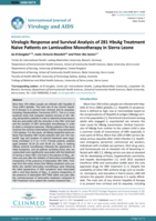 Virologic Response and Survival Analysis of 281 HbsAg Treatment Naive Patients on Lamivudine Monotherapy in Sierra Leone