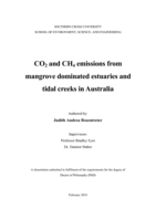 CO2 and CH4 emissions from mangrove dominated estuaries and tidal creeks in Australia