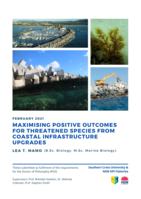 Maximising positive outcomes for threatened species from coastal infrastructure upgrades