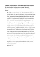 Visualising the pandemic pivot: using evidence-based practice to capture and communicate an academic library's COVID-19 response