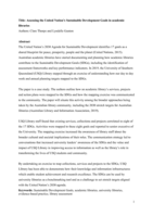 Assessing the United Nation’s Sustainable Development Goals in academic libraries