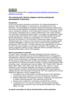 The missing link?: Alumni chapters and the professional development of librarians