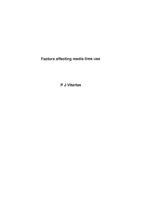Factors affecting media time use