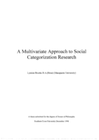 A multivariate approach to social categorization research