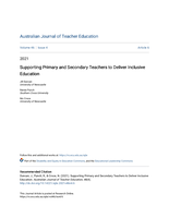 Supporting Primary and Secondary Teachers to Deliver Inclusive Education