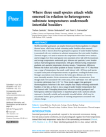 Where three snail species attach while emersed in relation to heterogenous substrate temperatures underneath intertidal boulders
