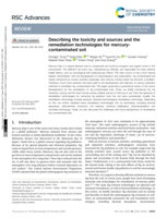 Describing the toxicity and sources and the remediation technologies for mercury-contaminated soil