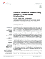 Editorial: One Health: The Well-being Impacts of Human-Nature Relationships