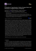 Evaluation of agroforestry carbon storage status and potential in irrigated plains of Pakistan