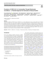 Prevalence of SARS-CoV-2 in Communities Through Wastewater Surveillance—a Potential Approach for Estimation of Disease Burden