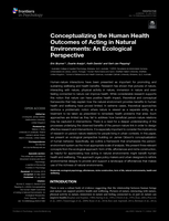 Conceptualizing the Human Health Outcomes of Acting in Natural Environments: An Ecological Perspective