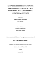 Knowledge representation for curation and analysis of crop phenotypic data underpinning nutritional security