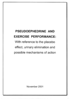 Pseudoephedrine and exercise performance: with reference to the placebo effect, urinary elimination and possible mechanisms of action