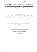 Tourist shopping: towards an understanding of the relationship between leisure shopping, retailing and tourism