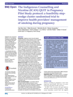 The Indigenous Counselling and Nicotine (ICAN) QUIT in Pregnancy Pilot Study protocol: a feasibility step-wedge cluster randomised trial to improve health providers' management of smoking during pregnancy